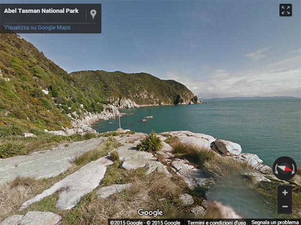 Uno scorcio delle Great Walks neozelandesi. su Google Street View