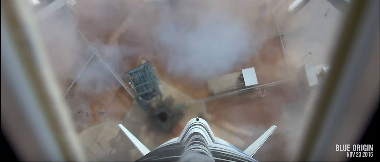 Blue Origin fa atterrare un razzo spaziale