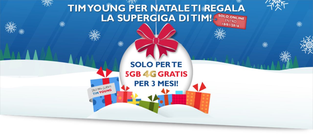 Natale 2015, TIM Young regala Super Giga