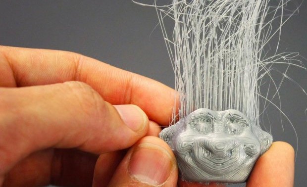 I capelli di un troll, realizzati con una stampante 3D