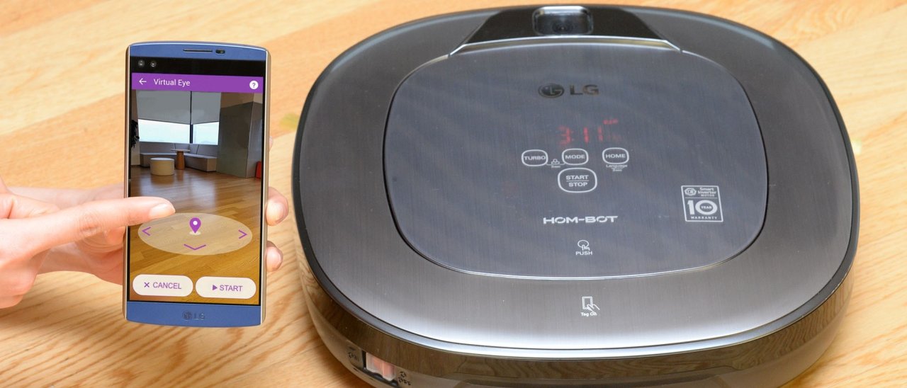 LG Hom-Bot Turbo+, robot aspirapolvere con AR