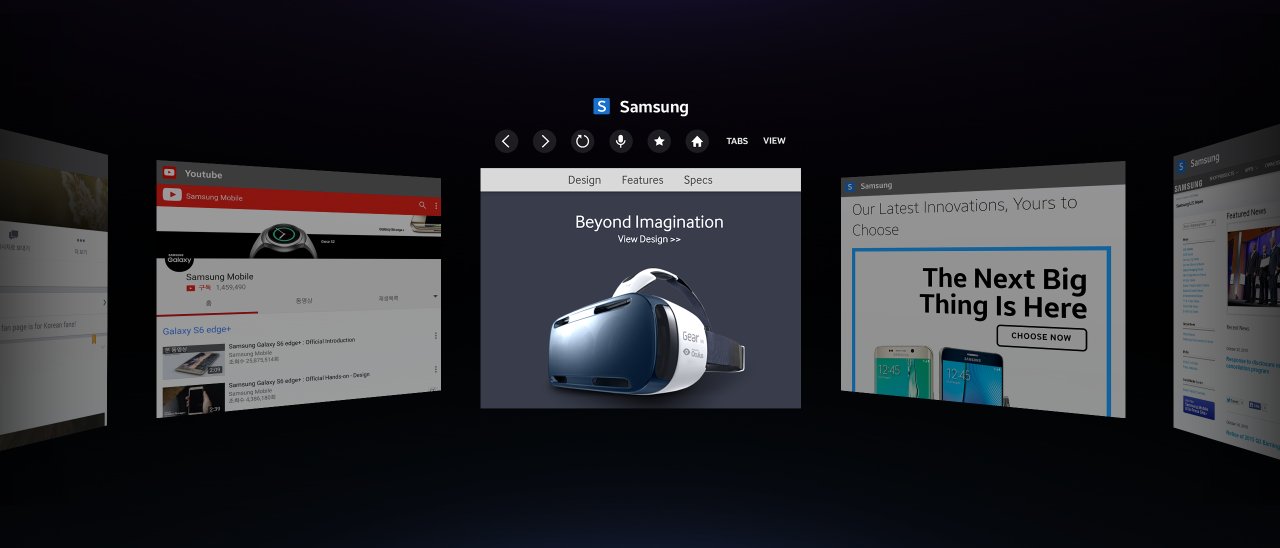 Samsung annuncia un browser per Gear VR