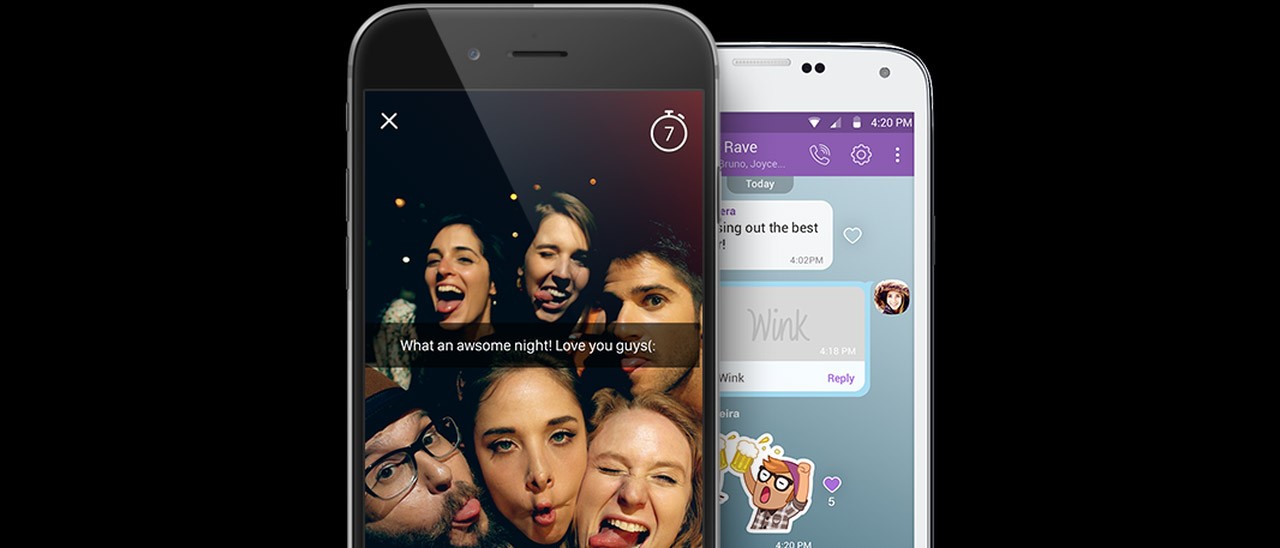 Viber Wink, foto e video a tempo