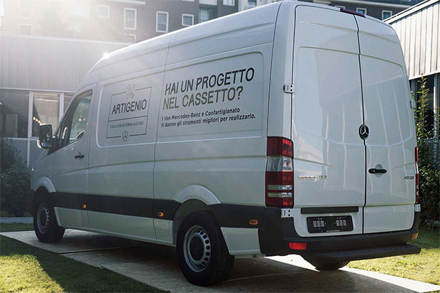 Il progetto Artigenio nasce dalla collaborazione tra Mercedes-Benz Vans e Confartigianato