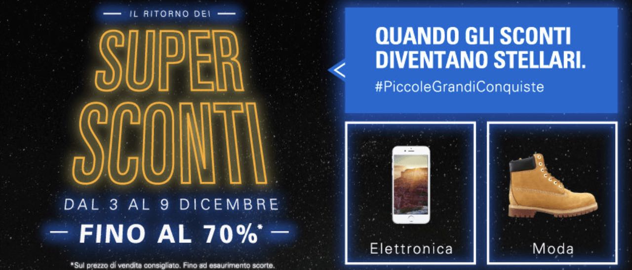 Ebay, Super Sconti sino al 70%