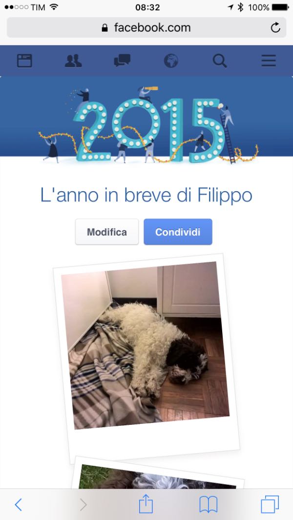 Il 2015 degli utenti di Facebook