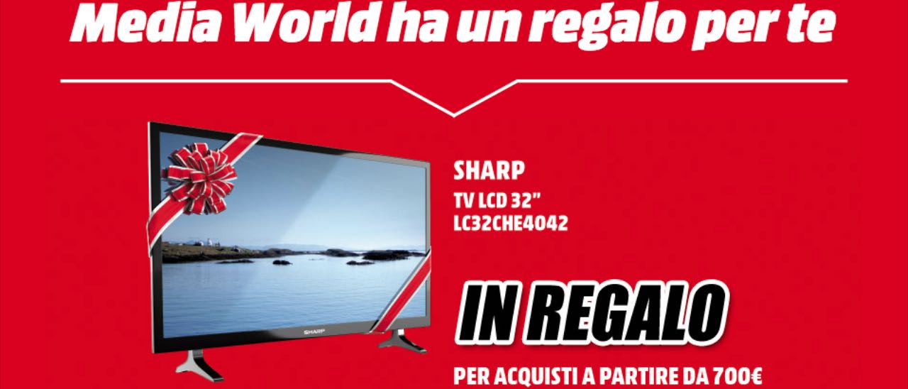 Natale 2015, MediaWorld regala un TV Sharp
