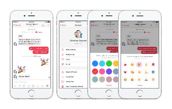Facebook Messeger, maggiore personalizzazione