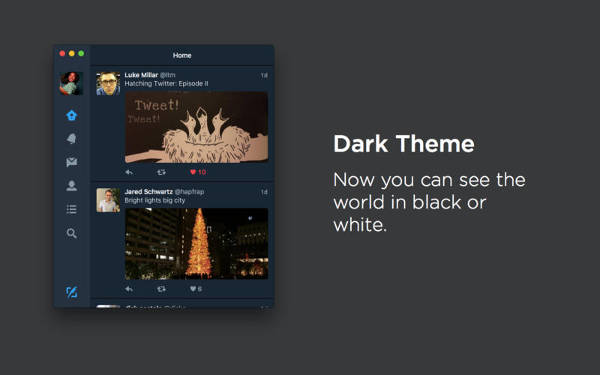 Twitter, nuovo tema dark
