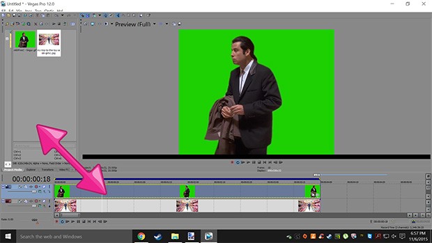 Uno screenshot dal tutorial sul meme Confused Travolta
