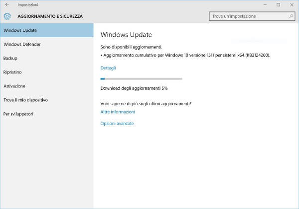 Windows 10, nuovo update cumulativo 10586.36