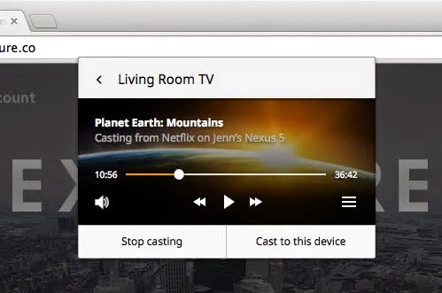 La nuova funzionalità per il supporto nativo alla tecnologia Cast da parte del browser Chrome