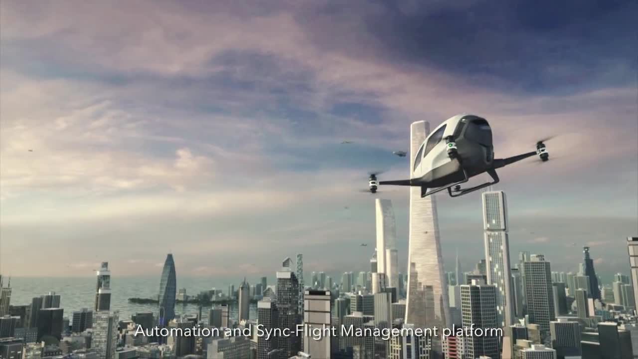 EHang 184: self-driving drone per trasporto umano