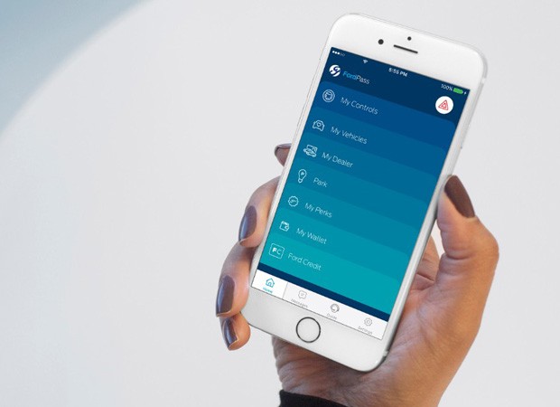 L'interfaccia dell'applicazione FordPass