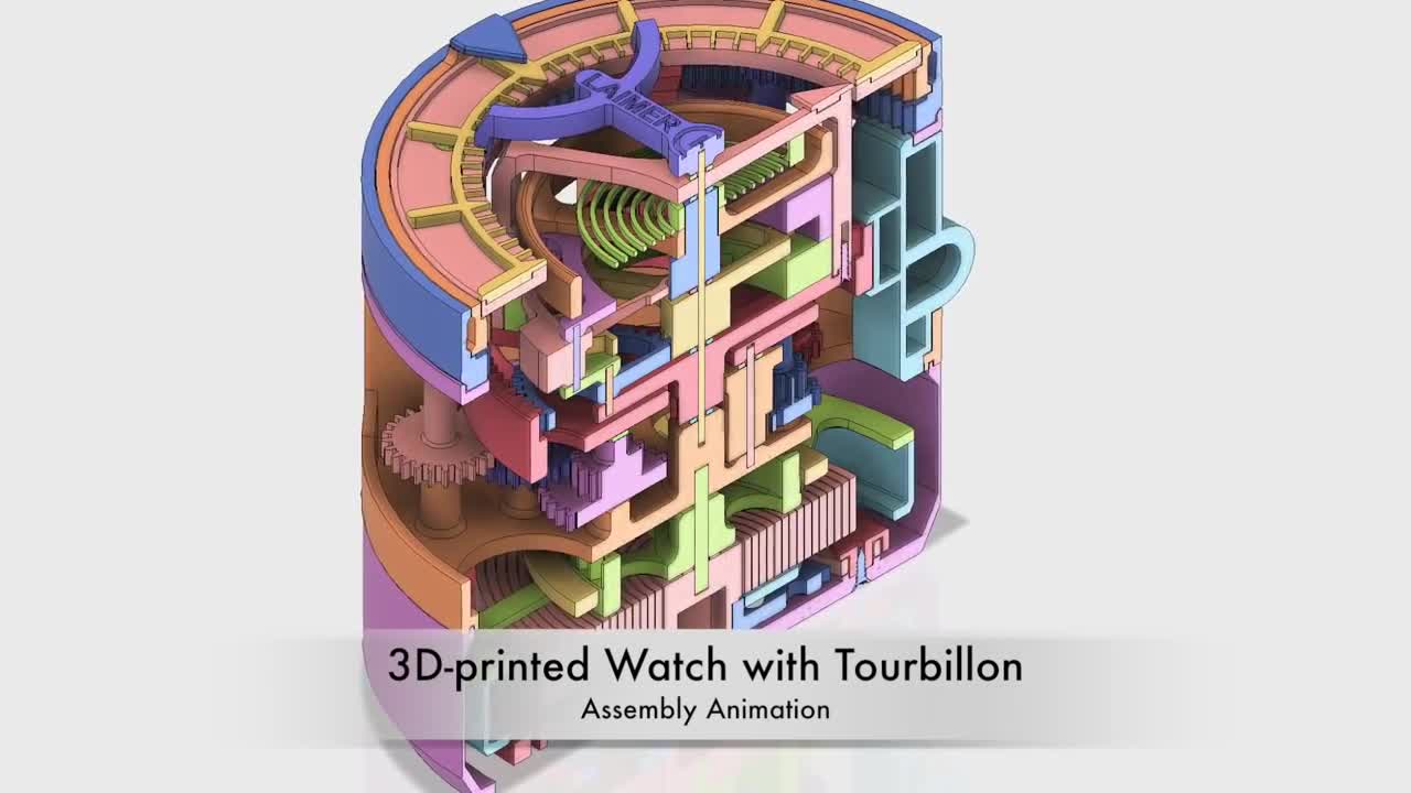 Il primo orologio creato con le stampanti 3D