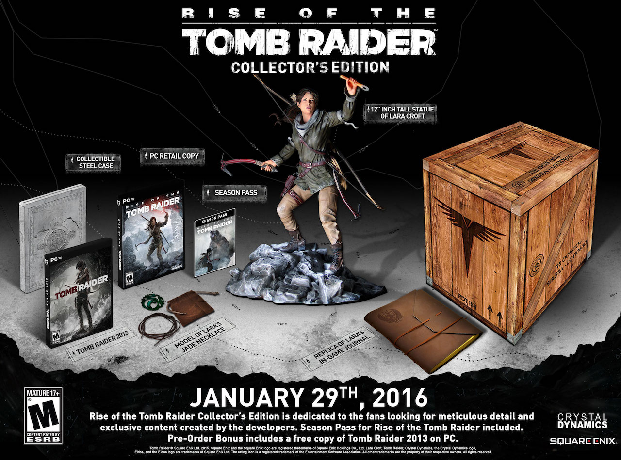 Rise Of The Tomb Raider arriverà su PC il 28 gennaio 2016