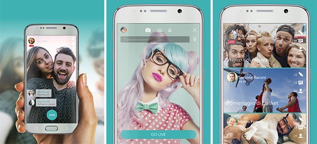 L'applicazione Streamago su smartphone Android