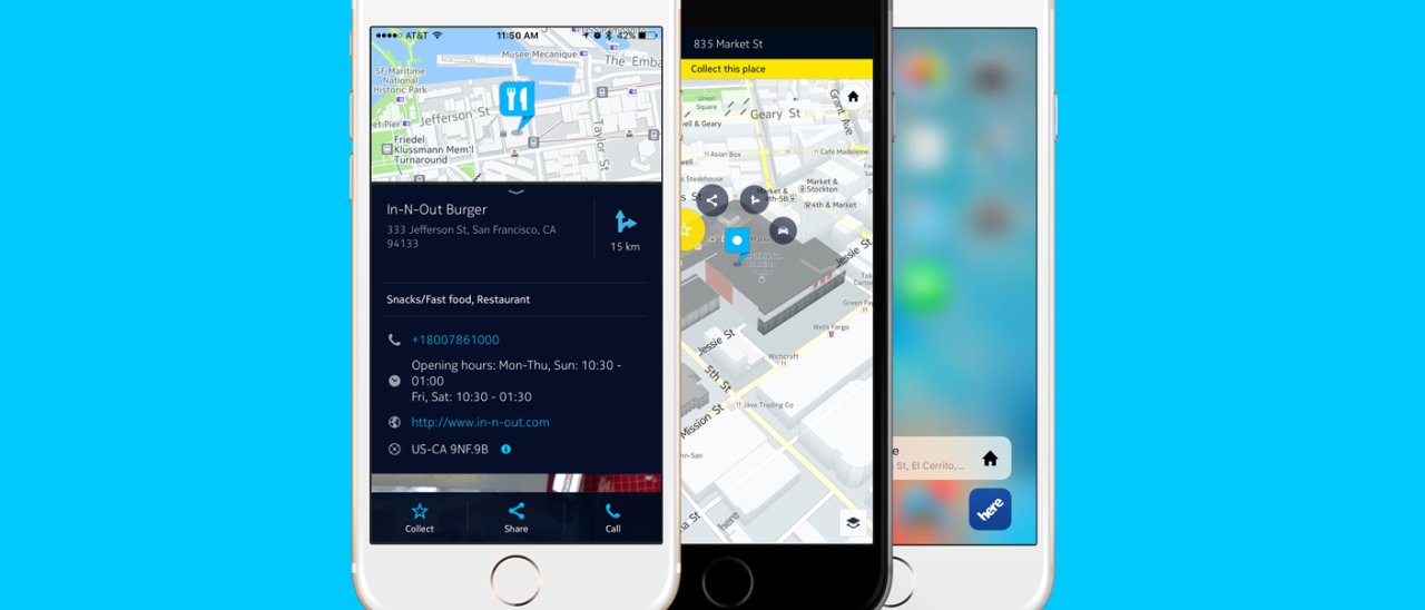 HERE Maps per iOS, nuove funzioni e 3D Touch