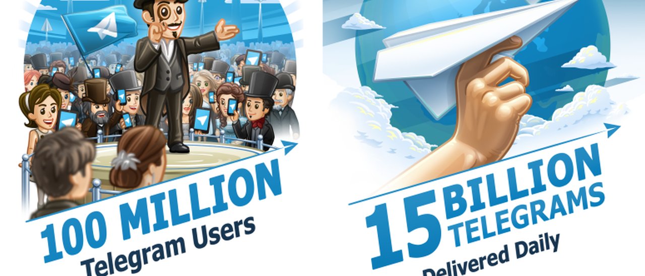 Telegram: 100 milioni di utenti al mese