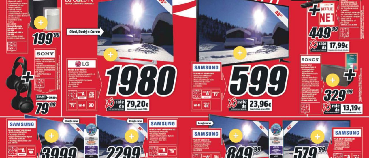 MediaWorld, nuovo volantino tasso zero