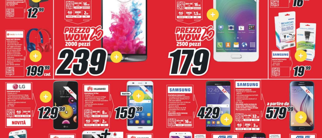 MediaWorld, prezzi Wow per i clienti