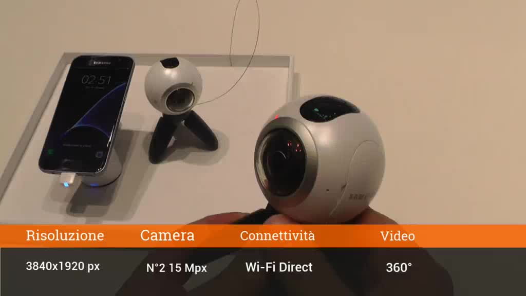 MWC 2016: Samsung Gear 360, videocamera VR