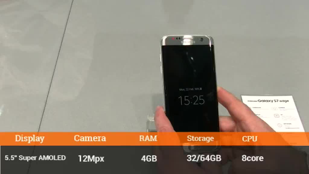 MWC 2016: il Samsung Galaxt S7 edge in anteprima