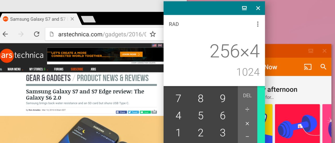 Android N, finestre floating in stile desktop