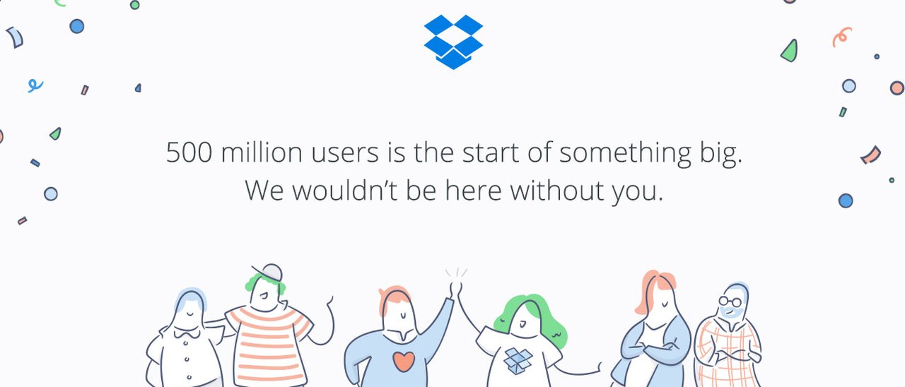 Dropbox supera i 500 milioni di utenti