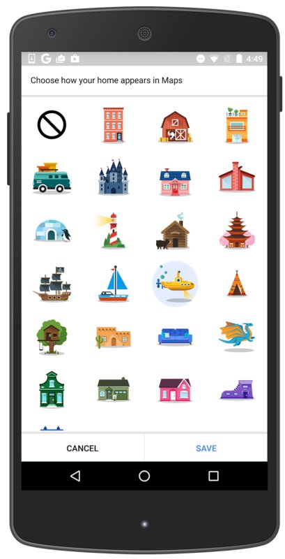 Google Maps stickers