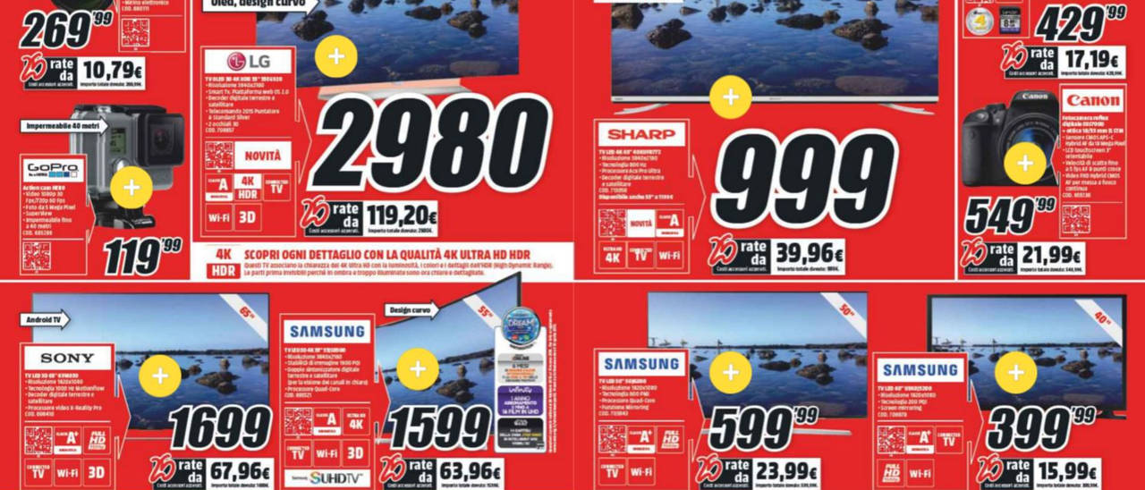 MediaWorld lancia il volantino di fine marzo