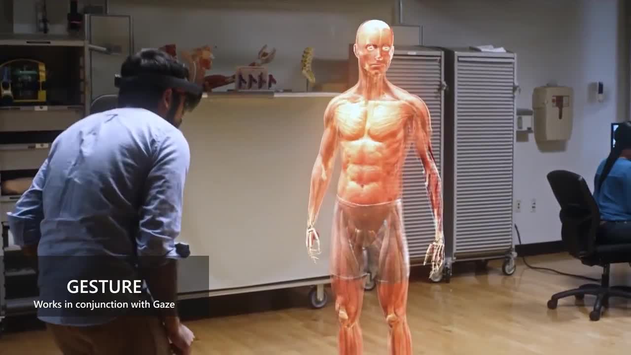 Microsoft HoloLens e l'interazione tramite gesture