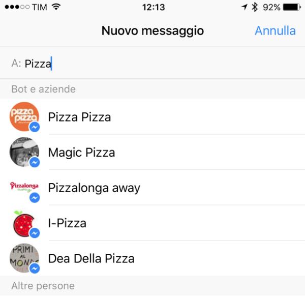 Facebook Messenger: arrivano i Bots?
