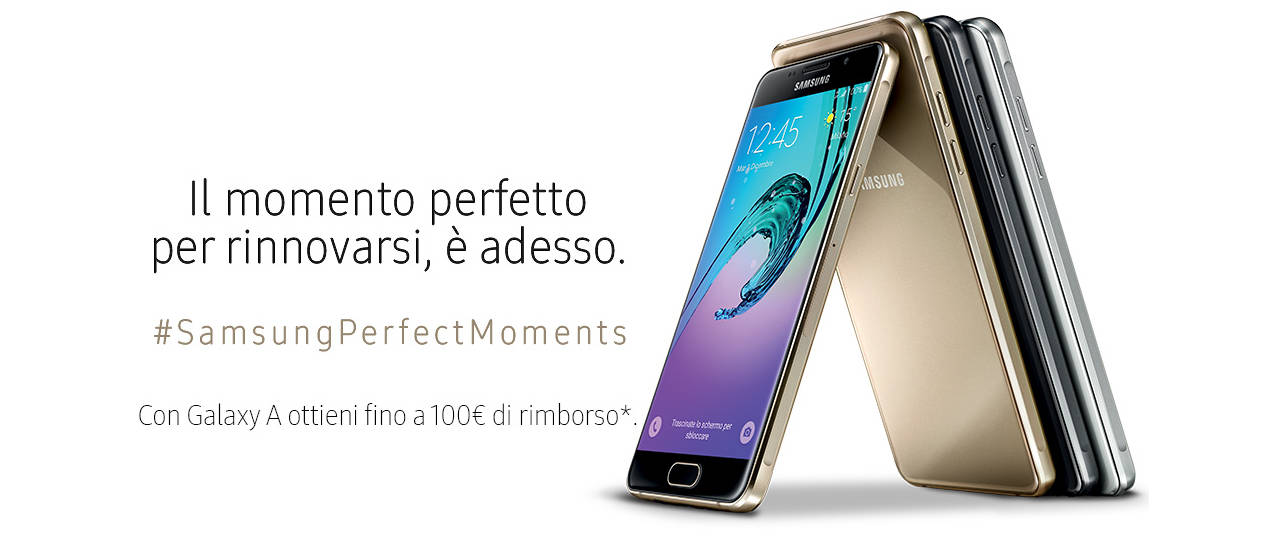 Samsung, sino a 100€ di rimborso per un Galaxy A
