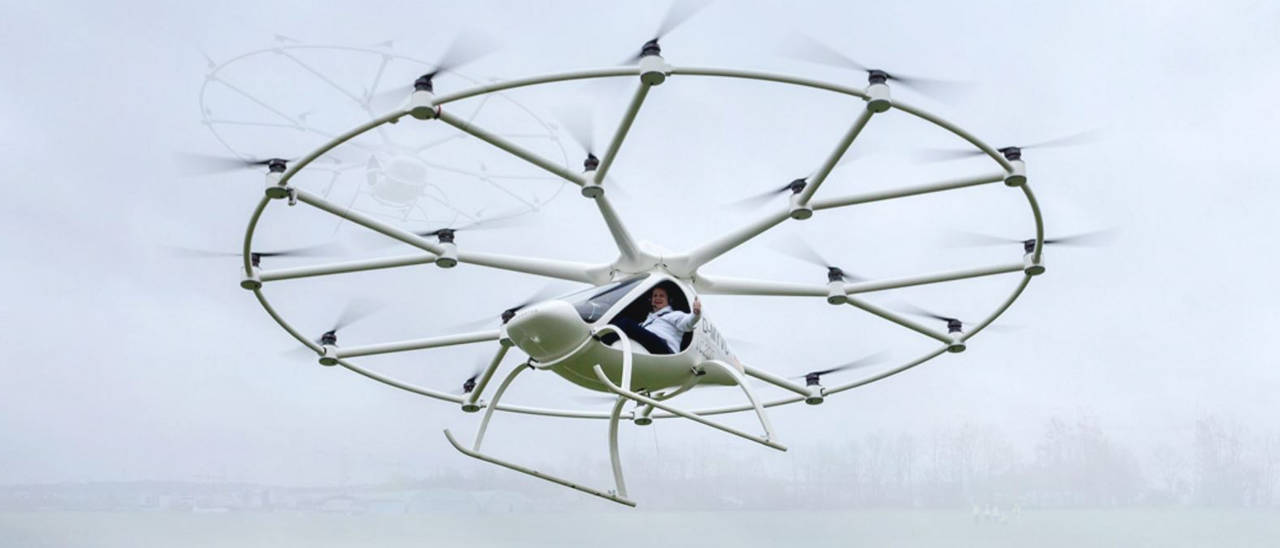 Volocopter di e-volo spicca il volo con pilota