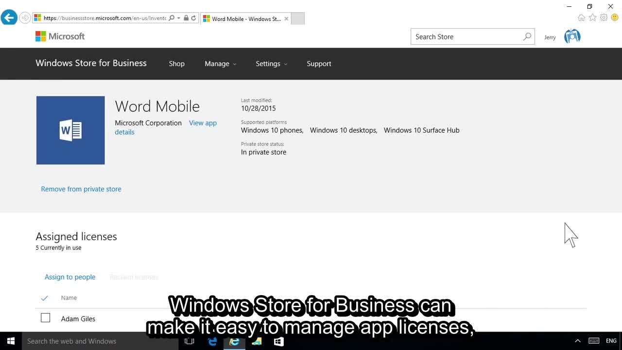 Microsoft presenta Windows Store for Business