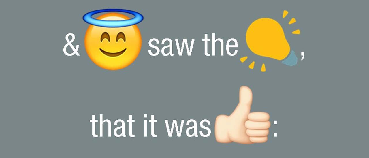 La Bibbia tradotta in emoji