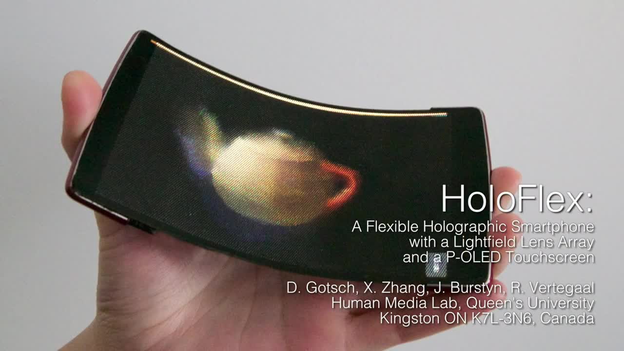 HoloFlex: display flessibile per ologrammi