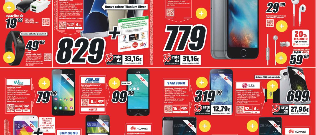 Volantino MediaWorld: tasso zero in 25 rate