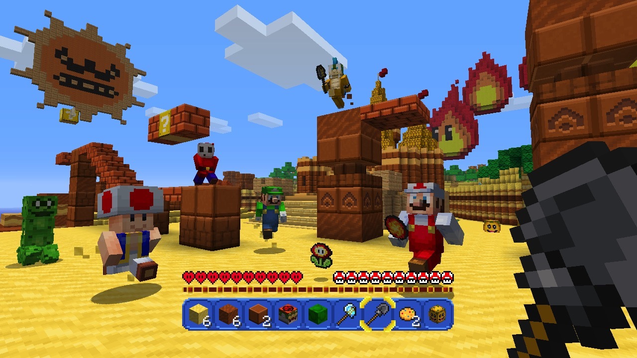 Super Mario sbarca in Minecraft per Wii U