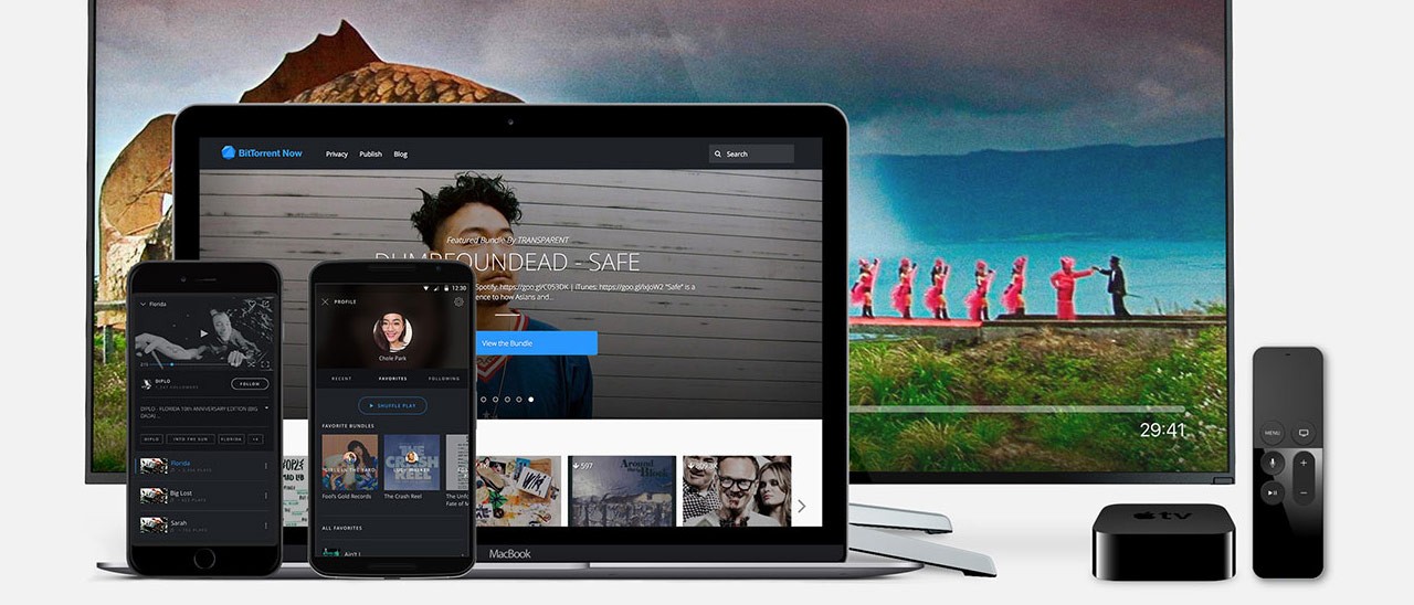 BitTorrent Now per lo streaming di video e musica