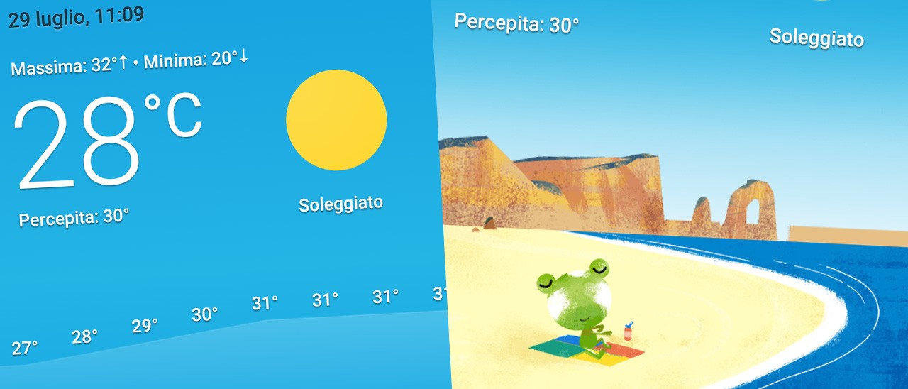 Google Now: la nuova scheda Meteo arriva in Italia
