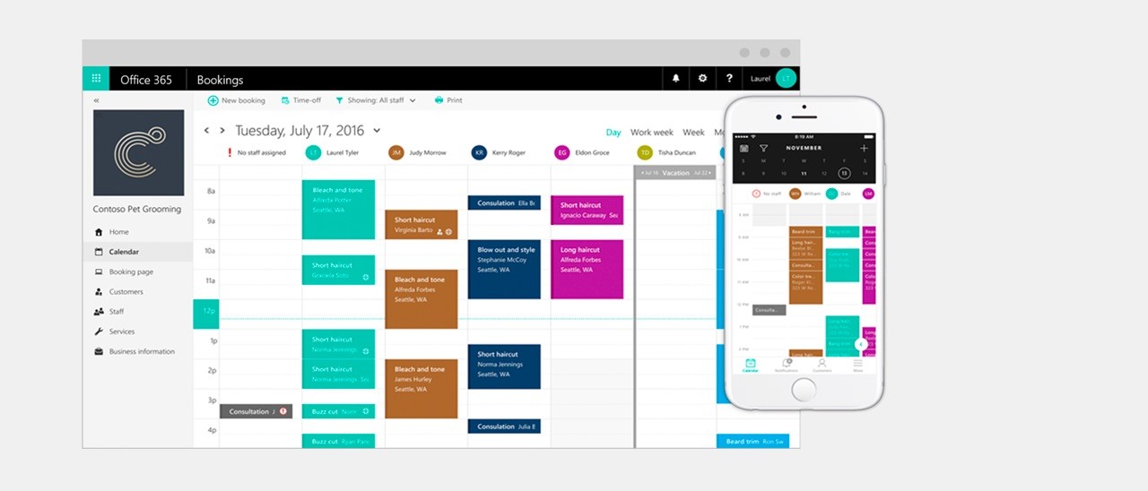 Microsoft Bookings gestisce gli appuntamenti