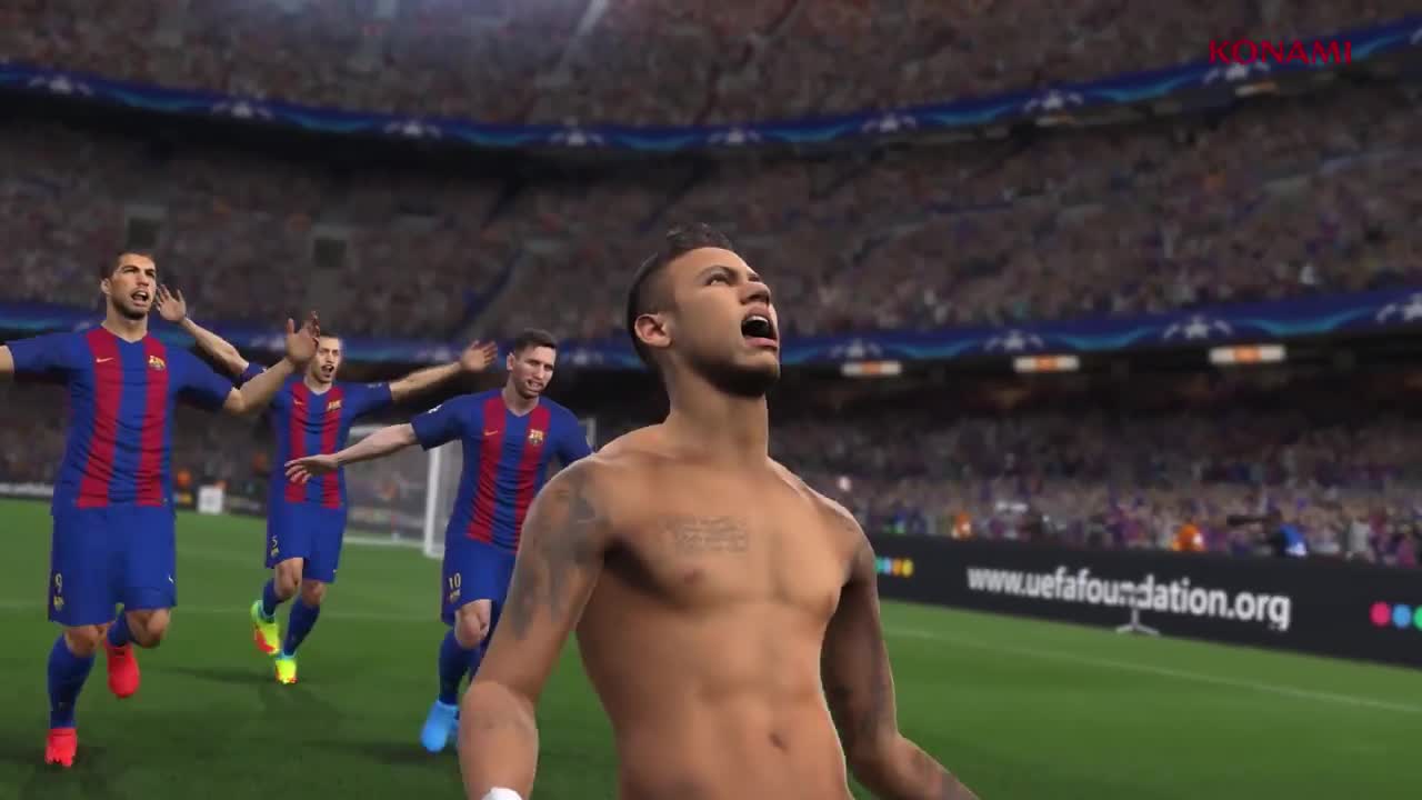 PES 2017, un trailer per il Barcellona