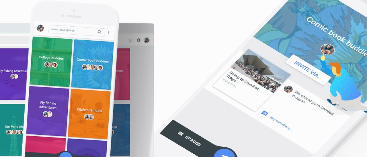 Google aggiorna e migliora l'app Spaces su Android