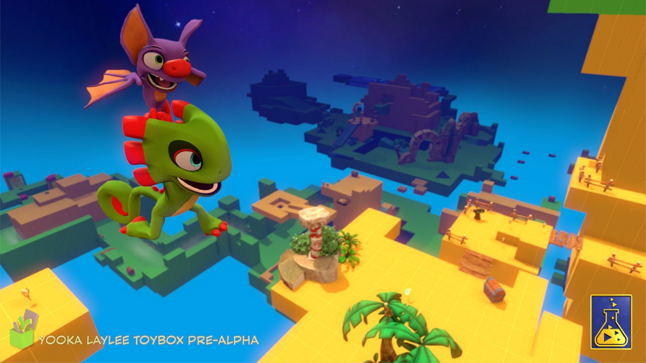 Yooka-Laylee: la demo Toybox disponibile su PC per i baker di Kickstarter