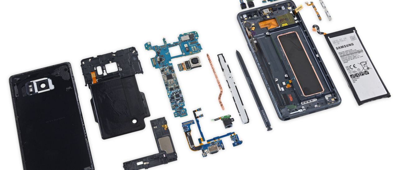 Samsung Galaxy Note 7, riparazione impossibile