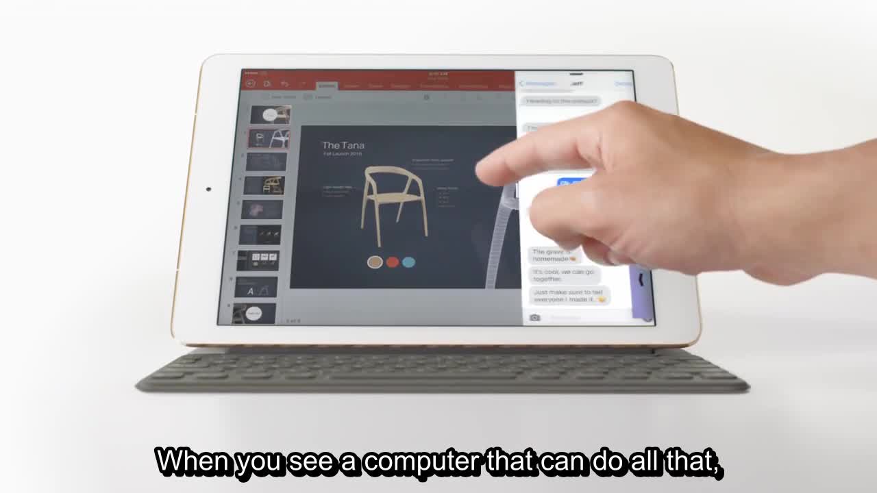 Uno spot per il tablet iPad Pro di Apple