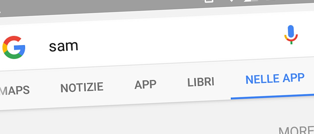 Google: ricerca dei contenuti nelle applicazioni