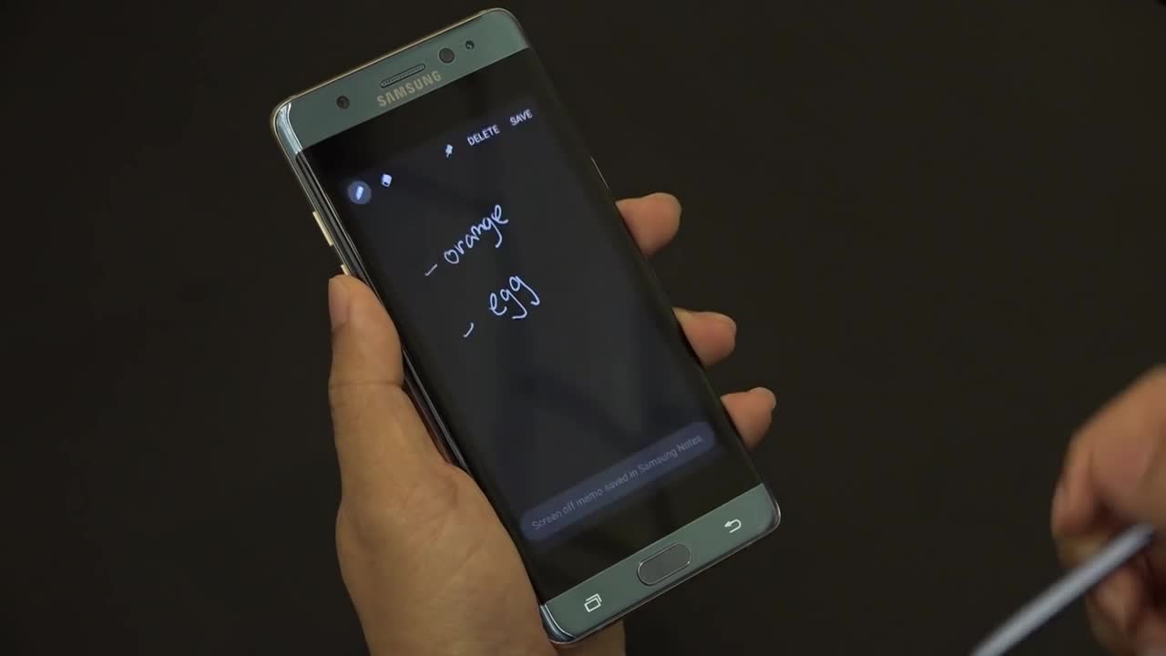 Samsung Galaxy Note 7: Always On Display